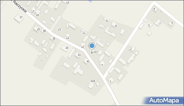 Janowice Raczyckie, Janowice Raczyckie, 8, mapa Janowice Raczyckie