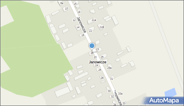 Janowicze, Janowicze, 18, mapa Janowicze