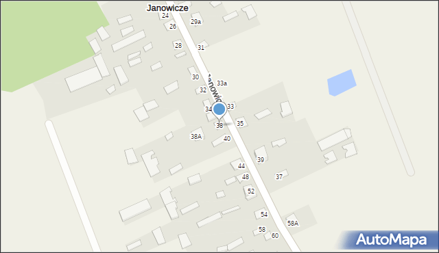 Janowicze, Janowicze, 38, mapa Janowicze