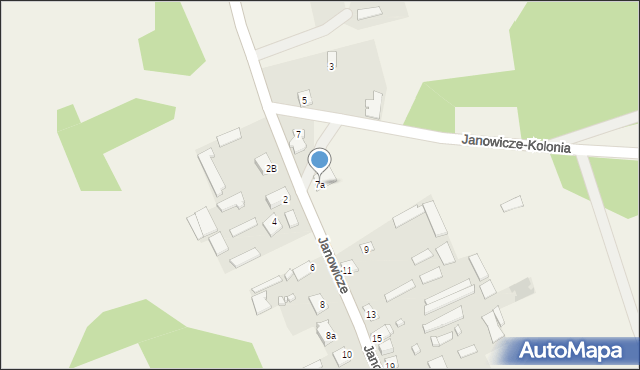 Janowicze, Janowicze, 7a, mapa Janowicze