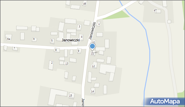 Janowiczki, Janowiczki, 11, mapa Janowiczki