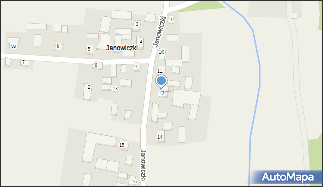 Janowiczki, Janowiczki, 12, mapa Janowiczki