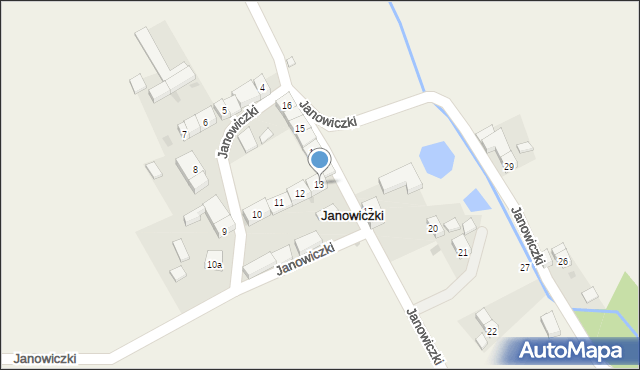 Janowiczki, Janowiczki, 13, mapa Janowiczki