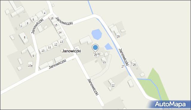 Janowiczki, Janowiczki, 20, mapa Janowiczki
