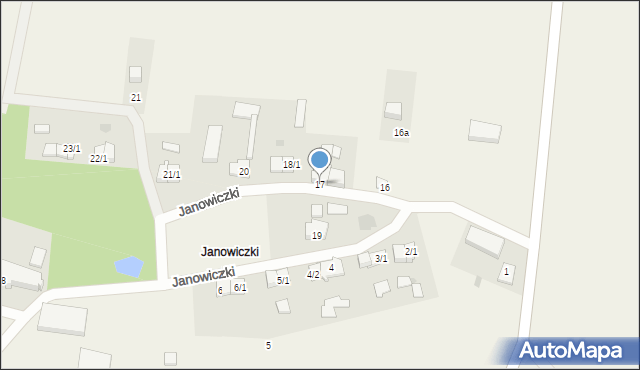 Janowiczki, Janowiczki, 17, mapa Janowiczki
