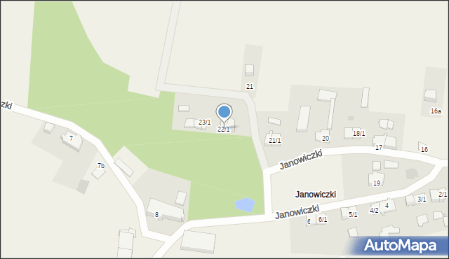 Janowiczki, Janowiczki, 22/1, mapa Janowiczki