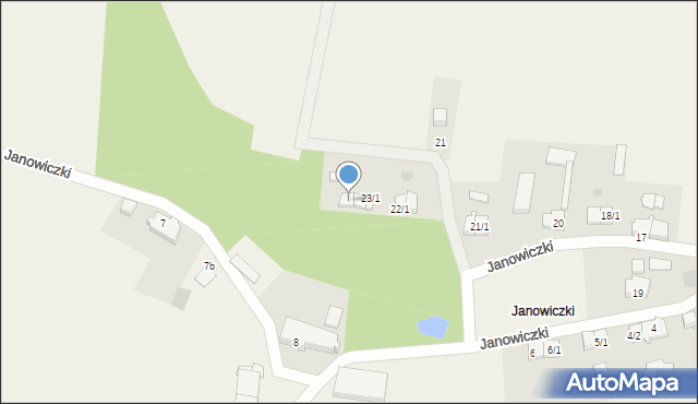 Janowiczki, Janowiczki, 23/3, mapa Janowiczki