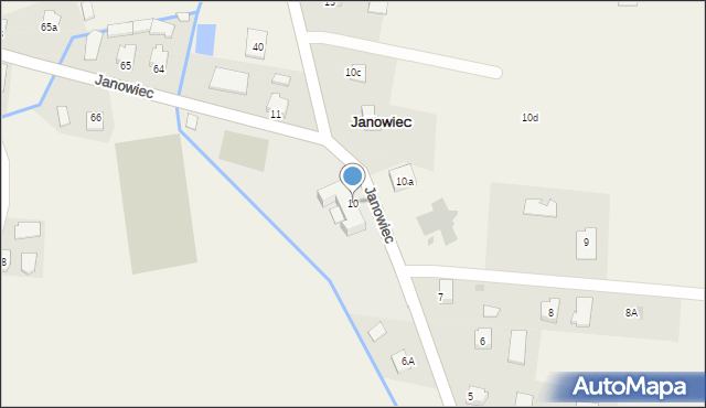 Janowiec, Janowiec, 10, mapa Janowiec