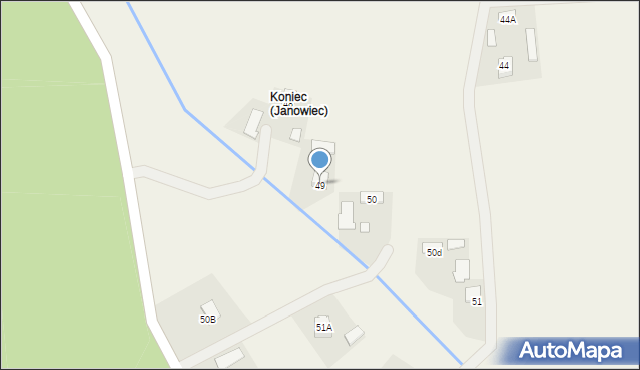 Janowiec, Janowiec, 49, mapa Janowiec