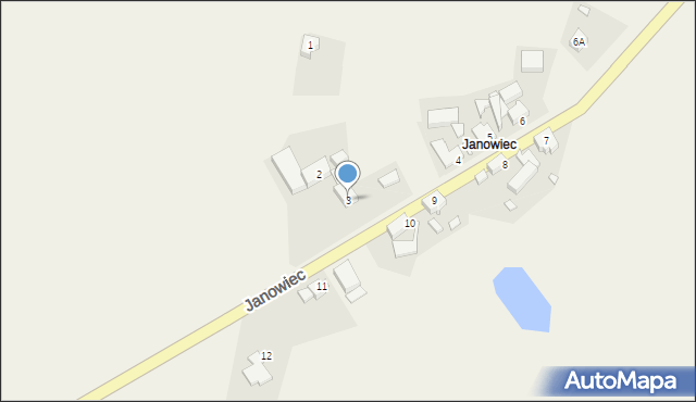 Janowiec, Janowiec, 3, mapa Janowiec