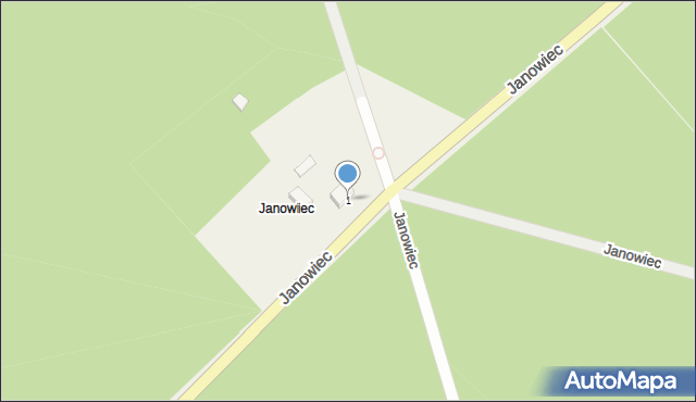 Janowiec, Janowiec, 1, mapa Janowiec