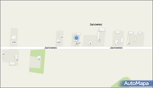 Janowiec, Janowiec, 10, mapa Janowiec