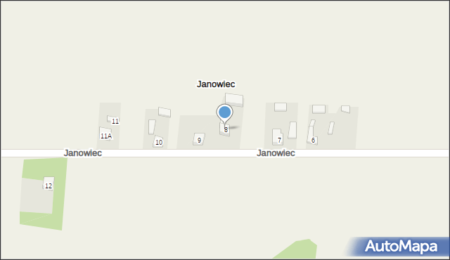 Janowiec, Janowiec, 8, mapa Janowiec