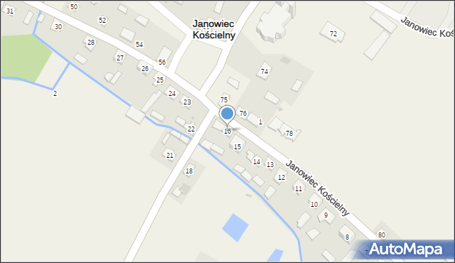 Janowiec Kościelny, Janowiec Kościelny, 16, mapa Janowiec Kościelny