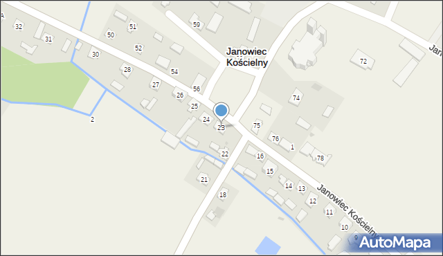 Janowiec Kościelny, Janowiec Kościelny, 23, mapa Janowiec Kościelny