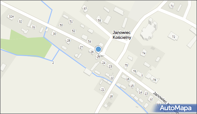 Janowiec Kościelny, Janowiec Kościelny, 25, mapa Janowiec Kościelny