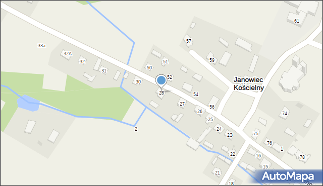 Janowiec Kościelny, Janowiec Kościelny, 28, mapa Janowiec Kościelny