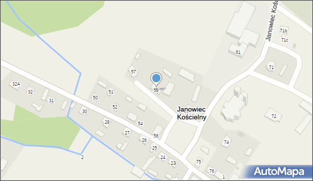 Janowiec Kościelny, Janowiec Kościelny, 59, mapa Janowiec Kościelny