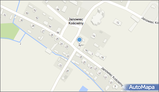 Janowiec Kościelny, Janowiec Kościelny, 75, mapa Janowiec Kościelny