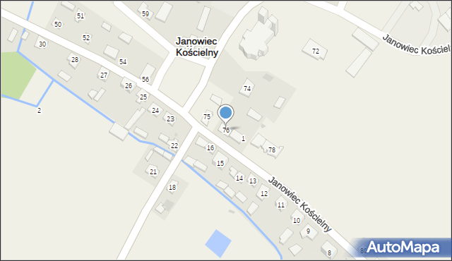 Janowiec Kościelny, Janowiec Kościelny, 76, mapa Janowiec Kościelny