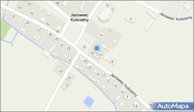 Janowiec Kościelny, Janowiec Kościelny, 77, mapa Janowiec Kościelny