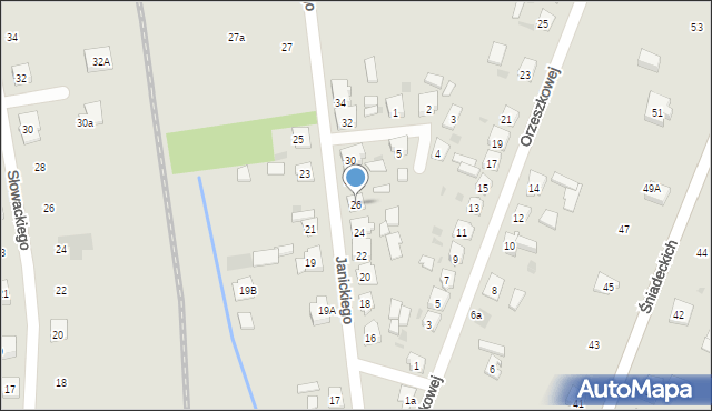 Janowiec Wielkopolski, Janickiego Klemensa, 26, mapa Janowiec Wielkopolski