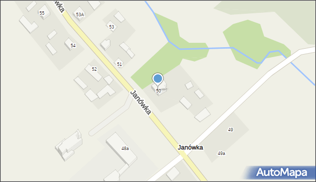 Janówka, Janówka, 50, mapa Janówka