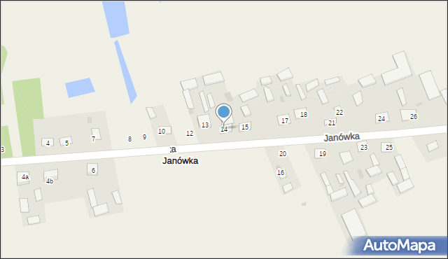 Janówka, Janówka, 14, mapa Janówka