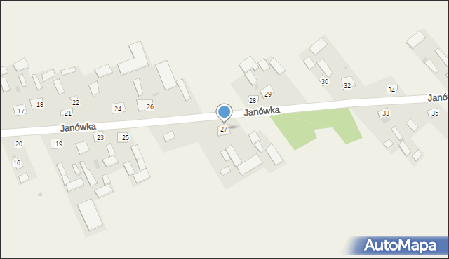 Janówka, Janówka, 27, mapa Janówka