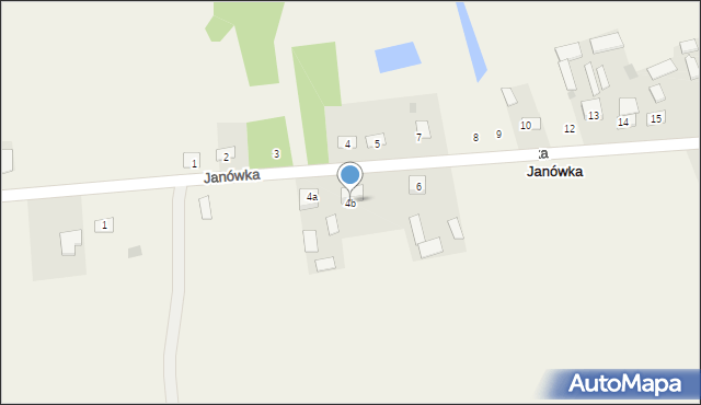 Janówka, Janówka, 4b, mapa Janówka