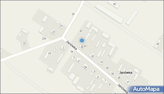 Janówka, Janówka, 31, mapa Janówka