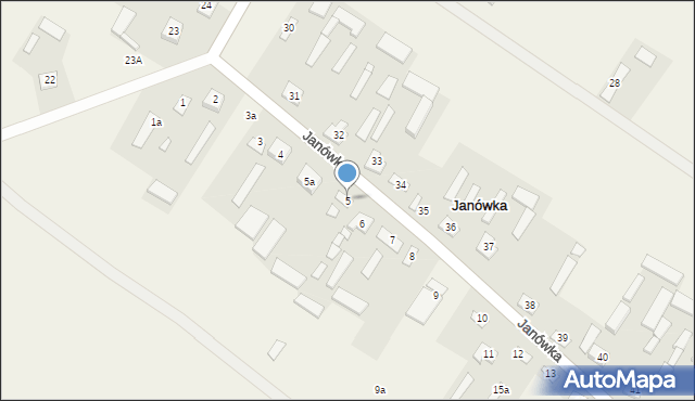 Janówka, Janówka, 5, mapa Janówka