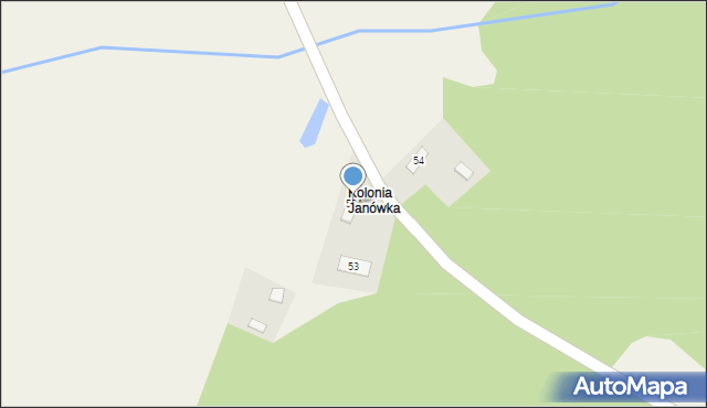 Janówka, Janówka, 53A, mapa Janówka