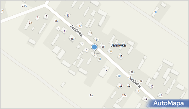 Janówka, Janówka, 7, mapa Janówka