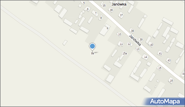 Janówka, Janówka, 9a, mapa Janówka