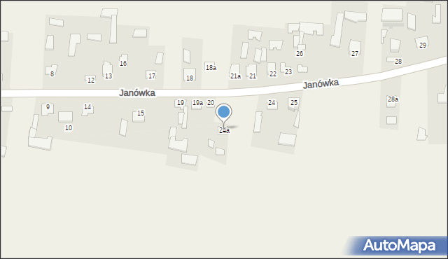 Janówka, Janówka, 24a, mapa Janówka