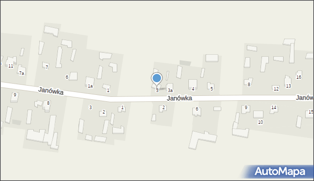 Janówka, Janówka, 3, mapa Janówka