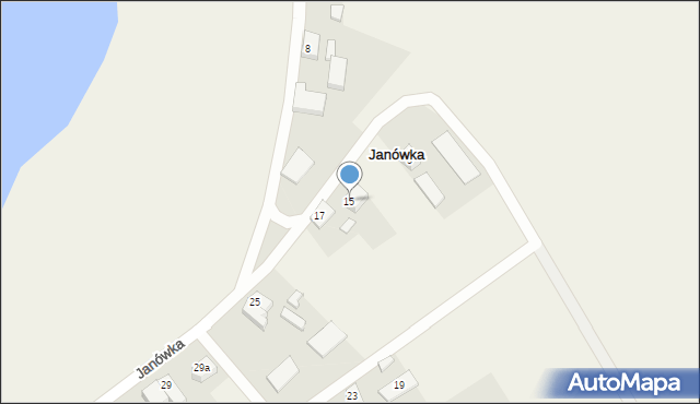 Janówka, Janówka, 15, mapa Janówka