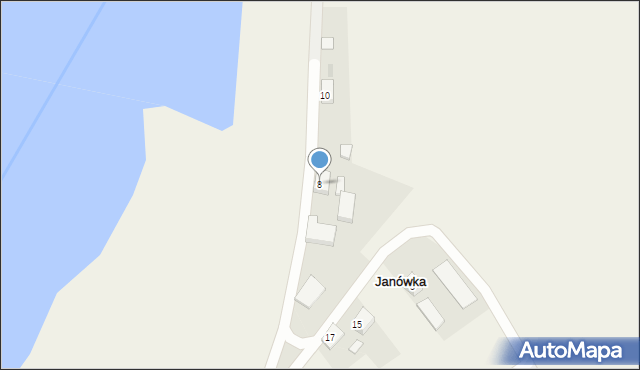 Janówka, Janówka, 8, mapa Janówka