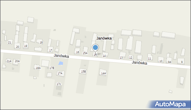 Janówka, Janówka, 15, mapa Janówka