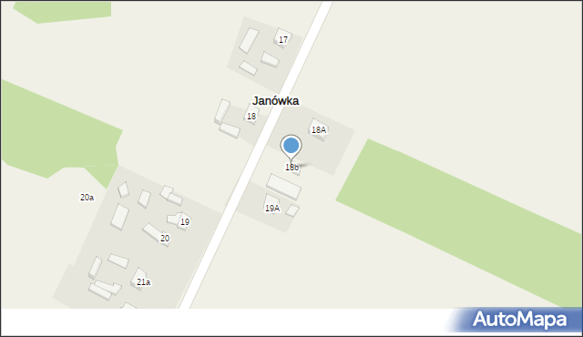 Janówka, Janówka, 18b, mapa Janówka