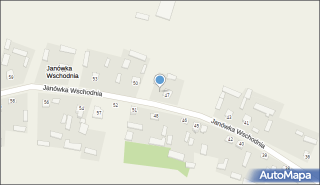 Janówka Wschodnia, Janówka Wschodnia, 47A, mapa Janówka Wschodnia