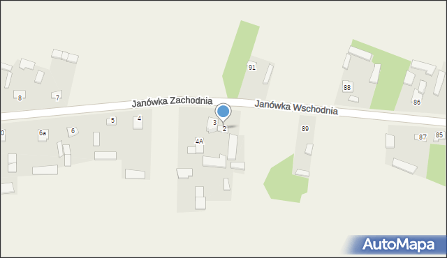 Janówka Zachodnia, Janówka Zachodnia, 2, mapa Janówka Zachodnia