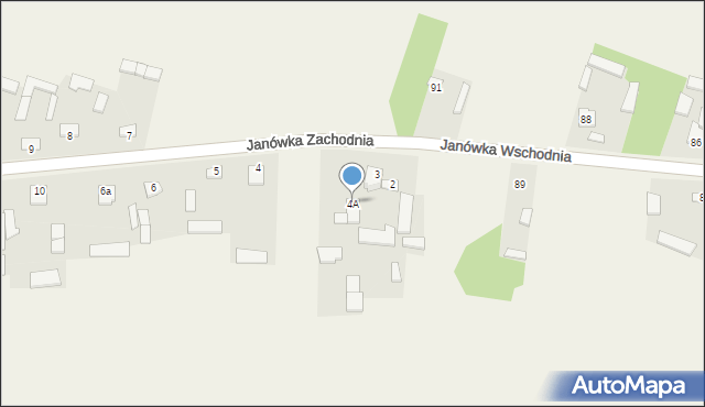 Janówka Zachodnia, Janówka Zachodnia, 4A, mapa Janówka Zachodnia