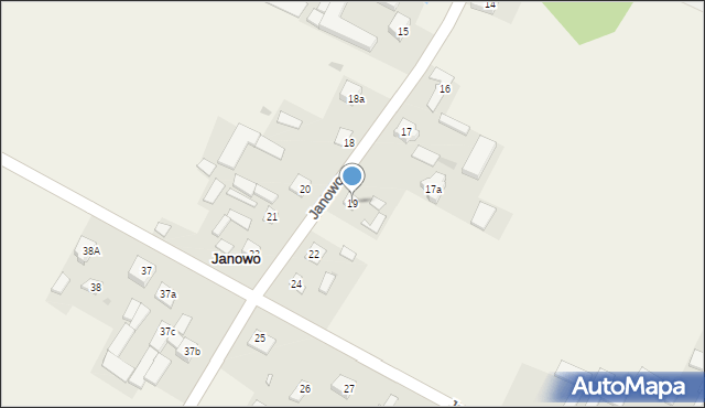 Janowo, Janowo, 19, mapa Janowo