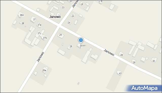 Janowo, Janowo, 27, mapa Janowo