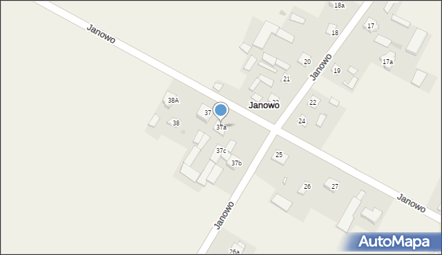 Janowo, Janowo, 37a, mapa Janowo