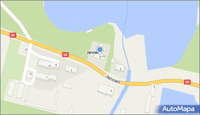 Janowo, Janowo, 2, mapa Janowo