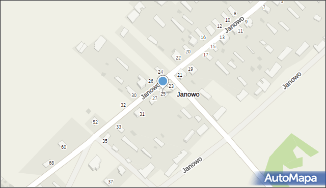 Janowo, Janowo, 25, mapa Janowo