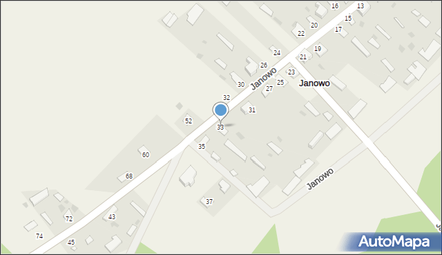 Janowo, Janowo, 33, mapa Janowo